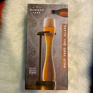Hammer + Axe half yard beer glass